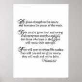 Isaiah 40:29-31 poster (Voorkant)