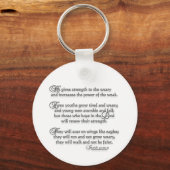 Isaiah 40:29-31 sleutelhanger (Voorkant)