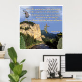 Isaiah 40:30-31 poster (Thuiskantoor)