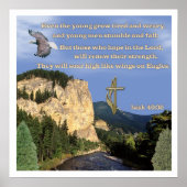 Isaiah 40:30-31 poster (Voorkant)