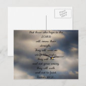 Isaiah 40:31 Aangepaste Christelijke Bijbelweergav Briefkaart (Voorkant / Achterkant)