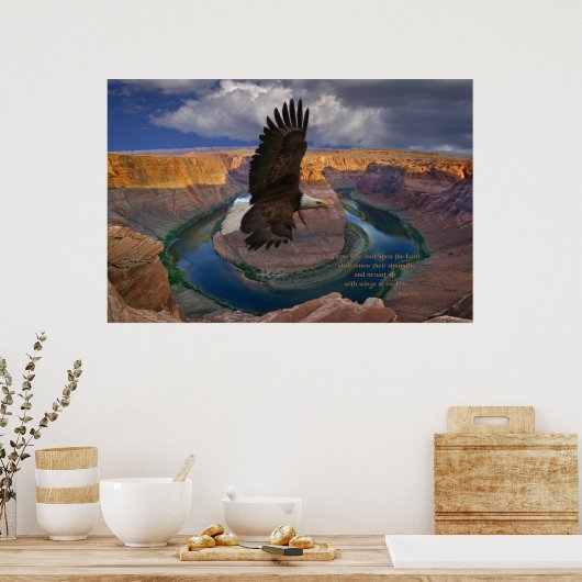 Isaiah 40:31 Afdrukken van scripts Poster (Keuken)