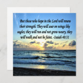 ISAIAH 40:31 BIBLIOTHEEK KAART (Voorkant / Achterkant)