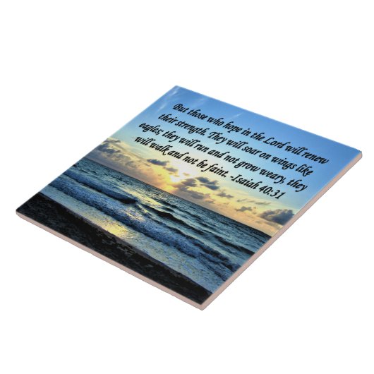 ISAIAH 40:31 BIBLIOTHEEK TEGELTJE (Zijkant)