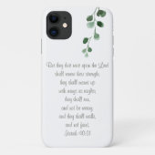 Isaiah 40:31 Bijbel Verse Shabby Chic Phone Case (Achterkant)