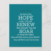 Isaiah-40-31 Bijbelscripts Briefkaart (Voorkant)