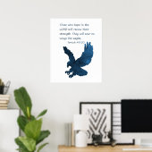 Isaiah 40 31 Bijbelse adelaar Poster (Thuiskantoor)