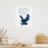 Isaiah 40 31 Bijbelse adelaar Poster (Keuken)