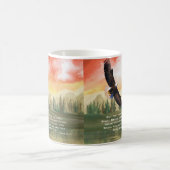 Isaiah 40:31 Bijbelse montage op vleugels Koffiemok (Center)