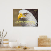 Isaiah 40:31 Bijbelse montage op vleugels Poster (Keuken)