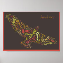 Isaiah 40:31 Bijbelvers poster