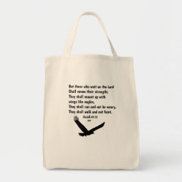 Isaiah 40:31 Bijbelversie-scripts Tote Bag