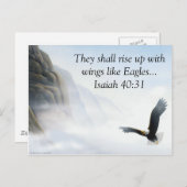 Isaiah 40:31 briefkaart (Voorkant / Achterkant)