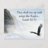 Isaiah 40:31 briefkaart (Voorkant)