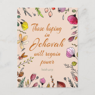 Isaiah 40:31 briefkaart