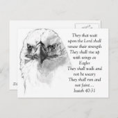 Isaiah 40:31 briefkaart (Voorkant / Achterkant)