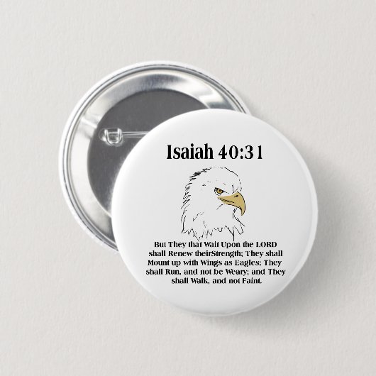Isaiah 40:31 Button (Voorkant /achterkant)