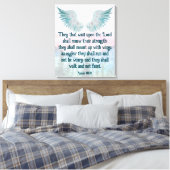 Isaiah 40:31 canvas afdruk (Insitu (Slaapkamer))