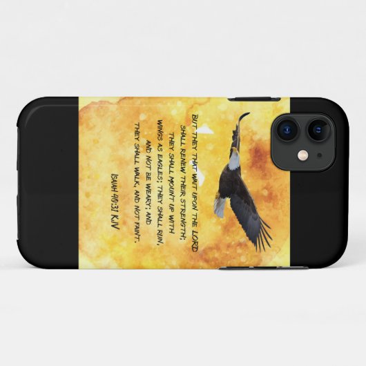 Isaiah 40:31 Christelijk Case-Mate iPhone Case (Achterkant (horizontaal))