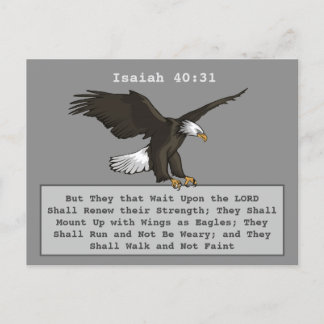 Isaiah 40 31 Eagle Briefkaart