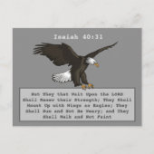 Isaiah 40 31 Eagle Briefkaart (Voorkant)