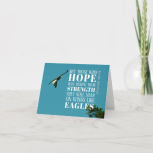 Isaiah 40:31 Eagle Folded Notecard Kaart