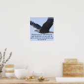 Isaiah 40:31 Eagle Peace Love Destiny Gifts Poster (Keuken)