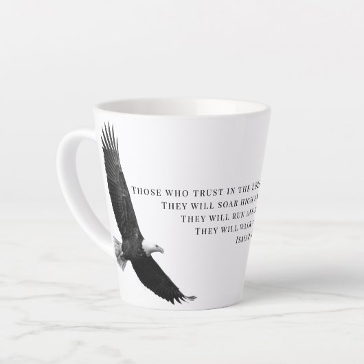 Isaiah 40:31 Eagles Soaring Latte Mok (Linkerhoek)
