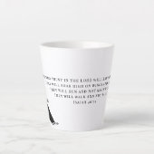 Isaiah 40:31 Eagles Soaring Latte Mok (Voorkant)