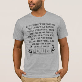 Isaiah 40:31 Faith Religion Spirituele God Pray T-shirt