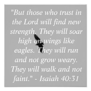 Isaiah 40:31 Foto Afdruk