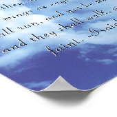 Isaiah 40:31 het poster van de Manuscript (Hoek)