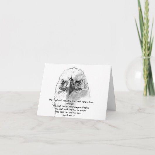 Isaiah 40:31 kaart (Voorkant)