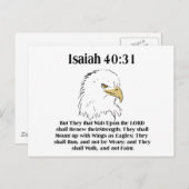 Isaiah 40:31 Kaart (Voorkant / Achterkant)