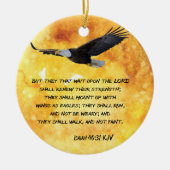 Isaiah 40:31 keramisch ornament (Voorkant)