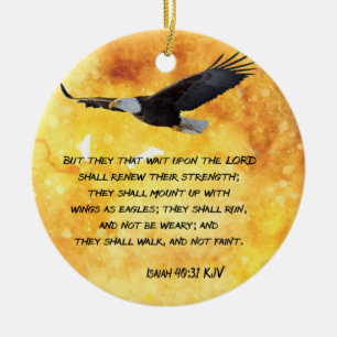 Isaiah 40:31 keramisch ornament