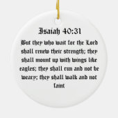 ISAIAH 40:31 KERAMISCH ORNAMENT (Achterkant)