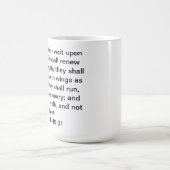 Isaiah 40:31 koffie-mok koffiemok (Center)