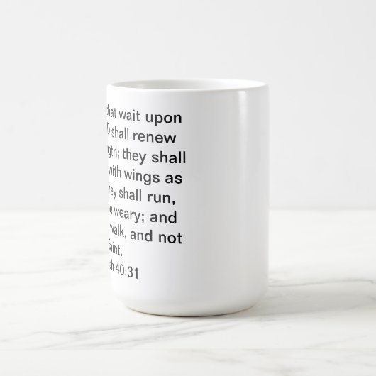 Isaiah 40:31 koffie-mok koffiemok (Center)