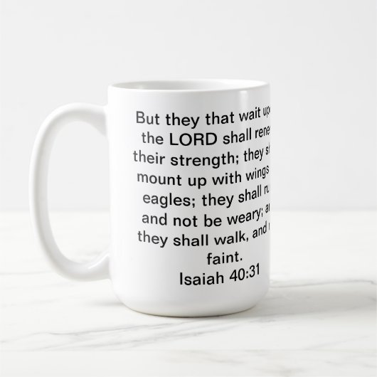 Isaiah 40:31 koffie-mok koffiemok (Links)