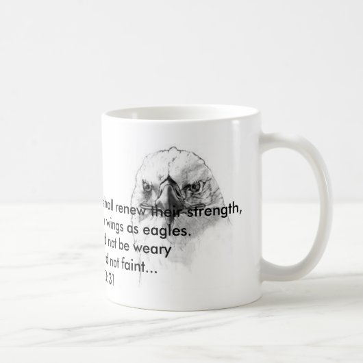 Isaiah 40:31 koffiemok (Rechts)