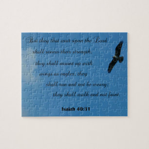Isaiah 40:31.. maar ze wachten op de Heer.. Legpuzzel