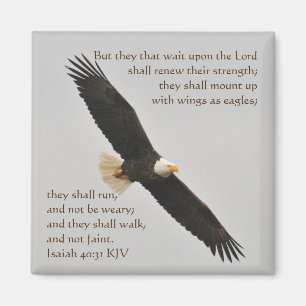 Isaiah 40:31 Maar ze wachten op de Heer Magneet
