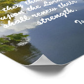 Isaiah 40:31 Maar ze wachten op de Heer Poster (Hoek)