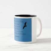Isaiah 40:31.. maar ze wachten op de Heer.. Tweekleurige Koffiemok (Voorkant rechts)