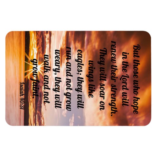Isaiah 40:31 magneet (Horizontaal)