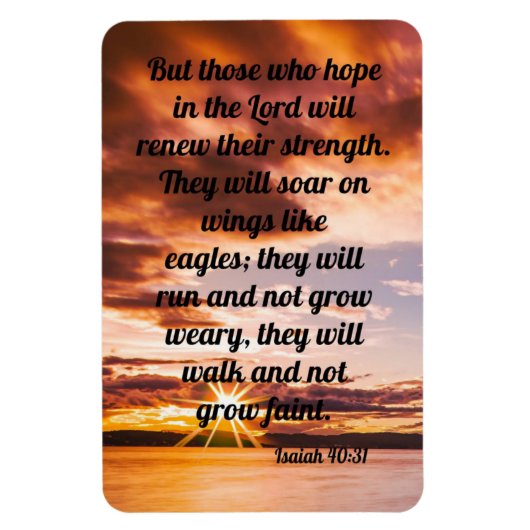 Isaiah 40:31 magneet (Verticaal)