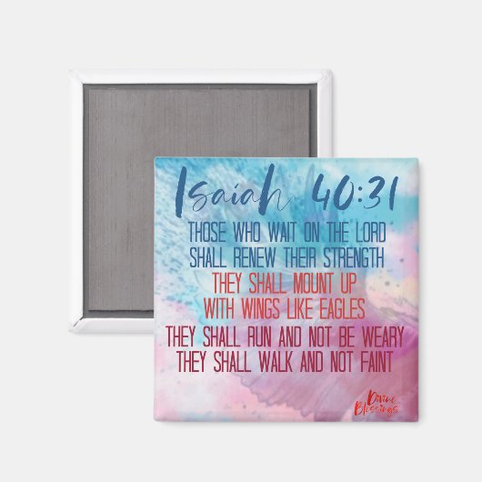 Isaiah 40:31 magneet (Voorkant / Achterkant)