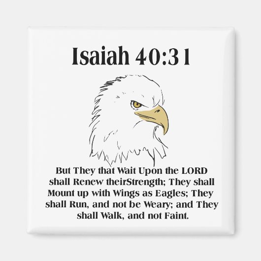 Isaiah 40:31 Magnet (Voorkant)