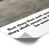 Isaiah 40:31 monteert omhoog met ringen als adelaa poster (Hoek)